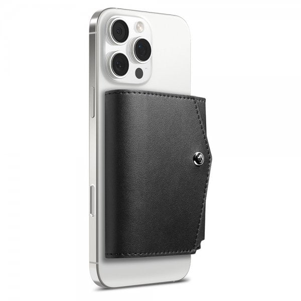Spigen MagSafe Kortholder Valentinus Pro 3 Cards MagFit Svart