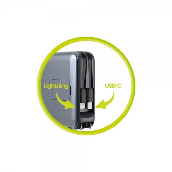 Mobile Origin Powerbank Travel Lightning/USB-C MagSafe/Watch Grå