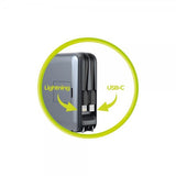 Mobile Origin Powerbank Travel Lightning/USB-C MagSafe/Watch Grå