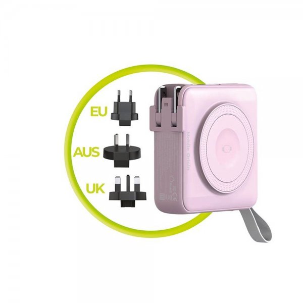 Mobile Origin Powerbank Travel Lightning/USB-C MagSafe/Watch Rosa