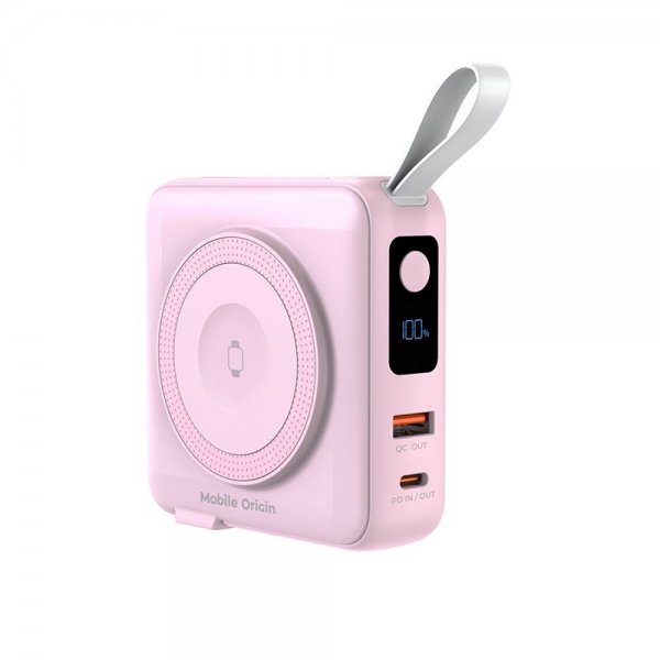 Mobile Origin Powerbank Travel Lightning/USB-C MagSafe/Watch Rosa