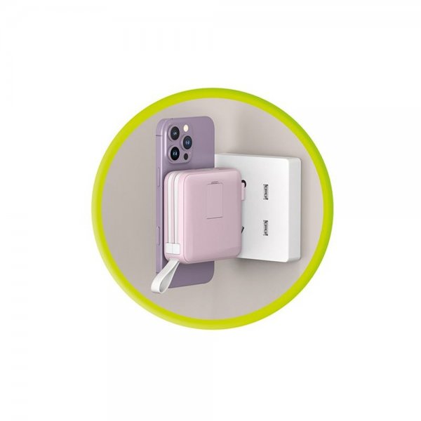 Mobile Origin Powerbank Travel Lightning/USB-C MagSafe/Watch Rosa