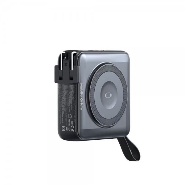 Mobile Origin Powerbank Travel Lightning/USB-C MagSafe/Watch Svart