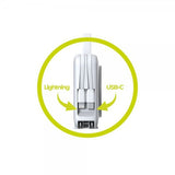 Mobile Origin Powerbank Travel Lightning/USB-C MagSafe/Watch Hvit