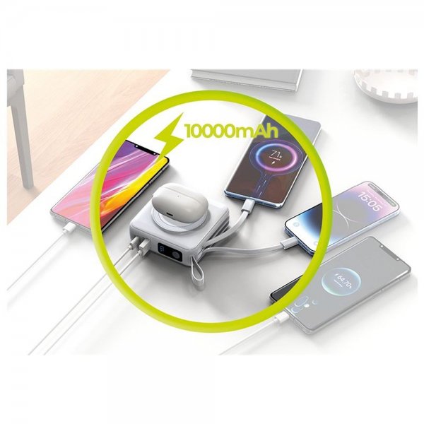 Mobile Origin Powerbank Travel Lightning/USB-C MagSafe/Watch Hvit