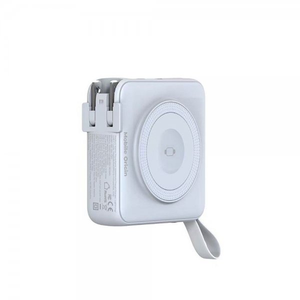 Mobile Origin Powerbank Travel Lightning/USB-C MagSafe/Watch Hvit