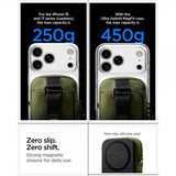 Spigen MagSafe Veske Portable Organizer Pouch Snap Zip MagFit Olive Green