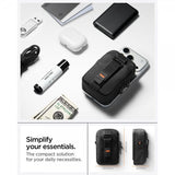 Spigen MagSafe Veske Portable Organizer Pouch Tintap Zip MagFit Svart