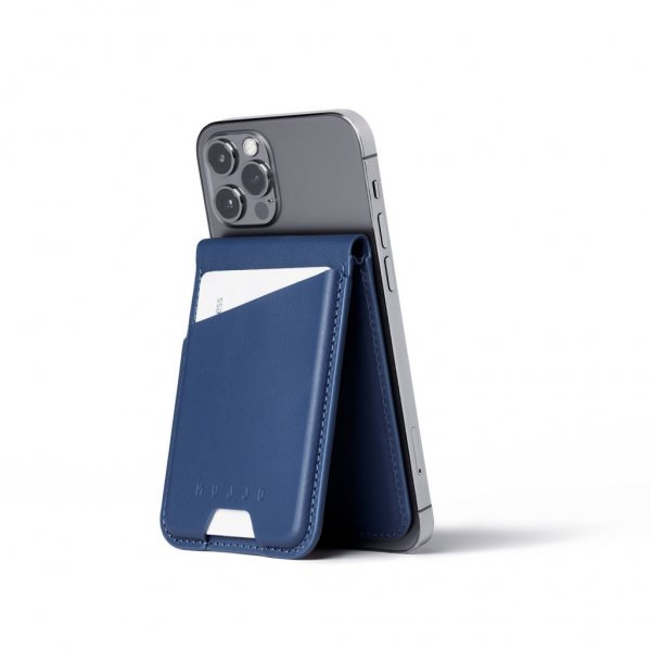 Mujjo Kortholder MagSafe Wallet Stand Monaco Blue