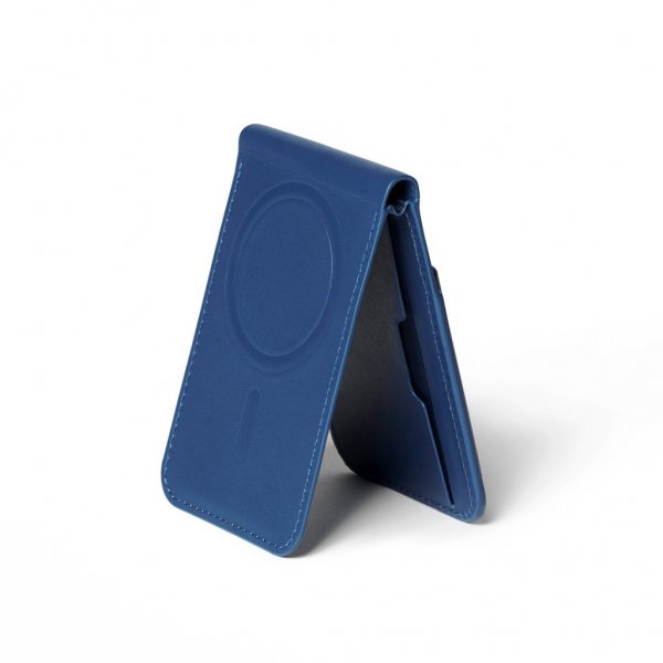 Mujjo Kortholder MagSafe Wallet Stand Monaco Blue
