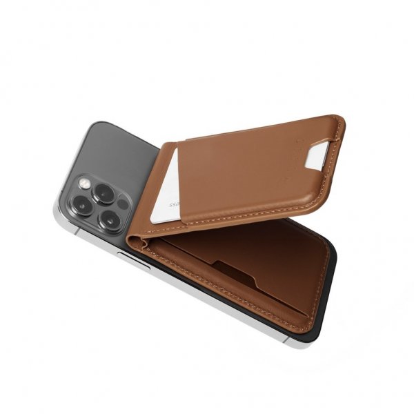 Mujjo Kortholder MagSafe Wallet Stand Tan