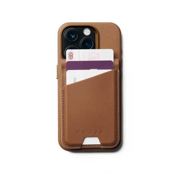 Mujjo Kortholder MagSafe Wallet Stand Tan