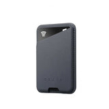 Mujjo Kortholder Full Leather Magnetic Wallet Steel Blue