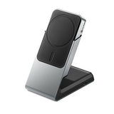 ALOGIC Matrix 2-In-1 Universal Magnetic Charging Dock MagSafe Svart