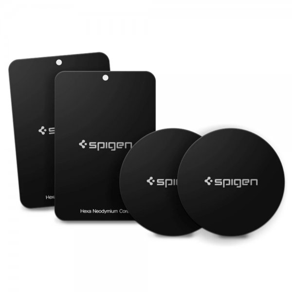 Spigen Kuel Car Mount Metal Plates 4-pack Svart