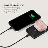 Burga Powerbank MagSafe 5000 mAh Golden Coral Metallgrå