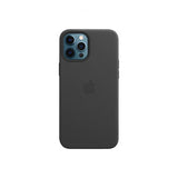 Apple Original iPhone 12 Pro Max Deksel Leather Case MagSafe Svart