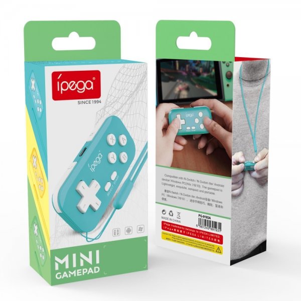 Ipega Mini spillkontroller for Android/Switch/PC Grønn