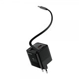 Mobile Origin Lader Display GaN 65W Innebygd USB-C Kabel