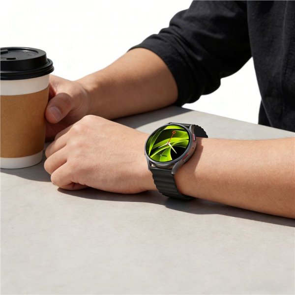 Mobile Origin Samsung Galaxy Watch 20mm Armbånd Easy Strap Svart