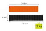 Mobile Origin Samsung Galaxy Watch 8 40/44mm/Classic 46mm Armbånd Easy Strap Svart Oransje