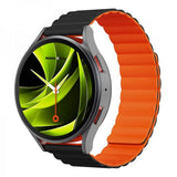 Mobile Origin Samsung Galaxy Watch 8 40/44mm/Classic 46mm Armbånd Easy Strap Svart Oransje