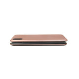 iPhone Xs Max Etui med Stativ Rosegull