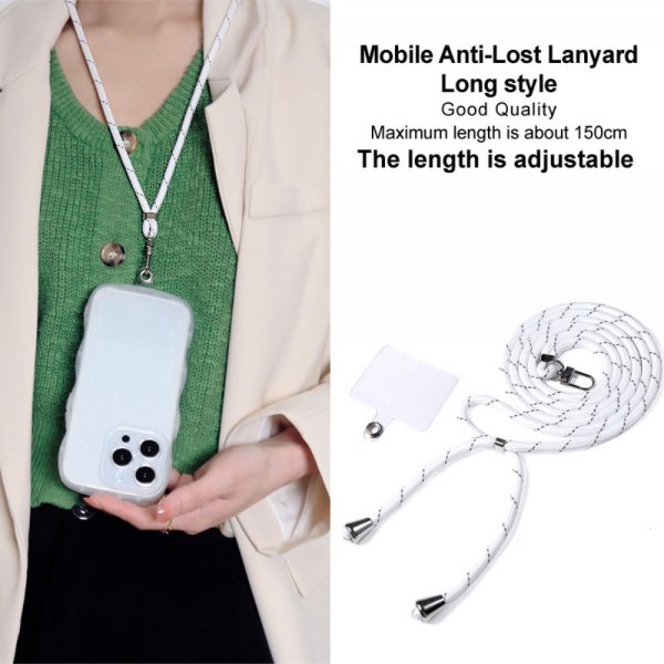 Imak Halskjede Mobil Lanyard Crossbody Strap Hvit