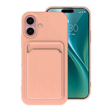 iPhone 16 Deksel Kortholder Rosa