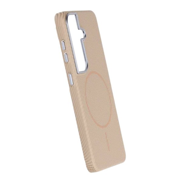 Samsung Galaxy S26 Deksel Karbonfibermønster MagSafe Gull