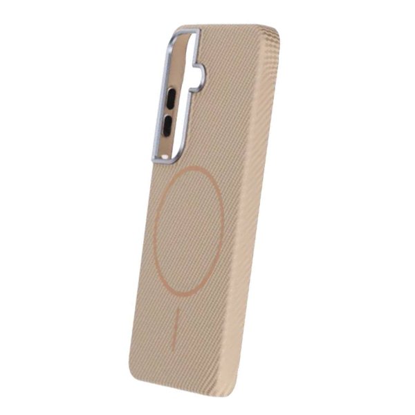 Samsung Galaxy S26 Deksel Karbonfibermønster MagSafe Gull