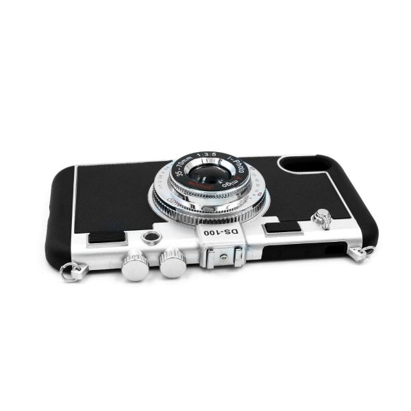 iPhone Xs Max Deksel Silikon Kameramotiv Svart