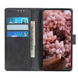 Motorola Edge 20 Lite Etui Skinntekstur Svart