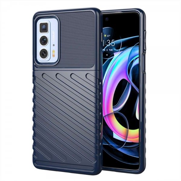 Motorola Edge 20 Pro Deksel Thunder Series Blå