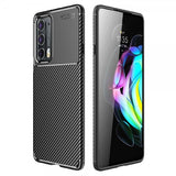 Motorola Edge 20 Deksel Karbonfibertekstur Svart