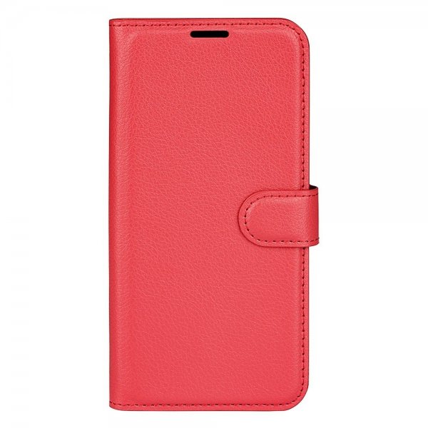 Motorola Edge 30 Etui Litchi Rød