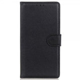 Motorola Edge 30 Etui Litchi Svart