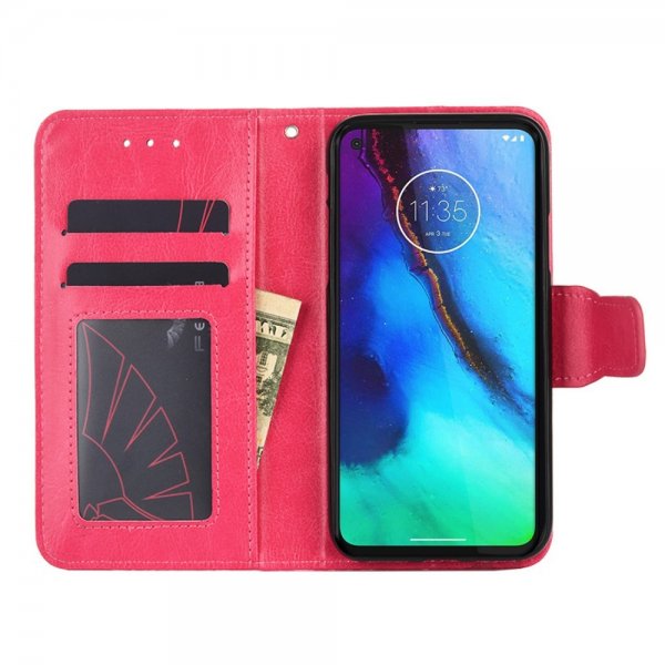 Motorola edge 30 pro Etui med Kortlomme Magenta