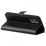Motorola Edge 50 Fusion Etui Litchi Svart