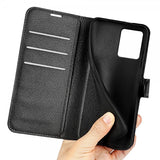 Motorola Moto G14 Etui Litchi Svart
