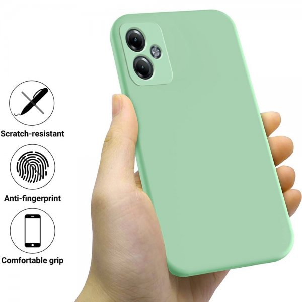 Motorola Moto G14 Deksel med Stropp Silikon Grønn