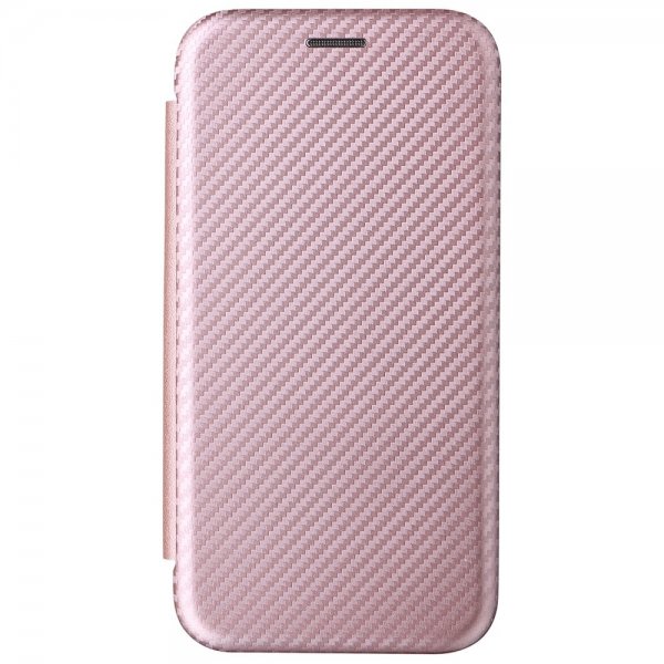 Motorola moto g200 5G Etui Karbonfibertekstur Rosegull