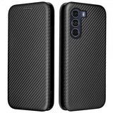 Motorola moto g200 5G Etui Karbonfibertekstur Svart