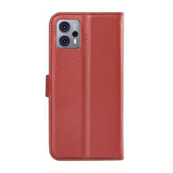 Motorola Moto G23 Etui med Stativ Brun