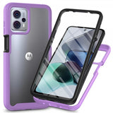 Motorola Moto G23 Deksel Innebygd skjermbeskytter Lilla