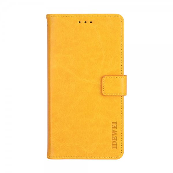 Motorola Moto G30 Etui Skinntekstur Gul