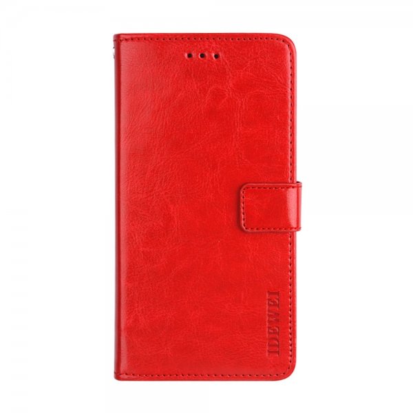 Motorola Moto G30 Etui Skinntekstur Rød