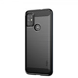 Mofi Motorola Moto G30 Deksel Børstet Karbonfibertekstur Svart