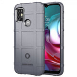 Motorola Moto G30 Deksel Rutemønster Grå