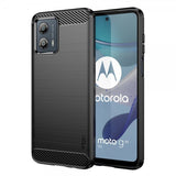 Mofi Motorola Moto G53 5G Deksel Børstet Karbonfibertekstur Svart